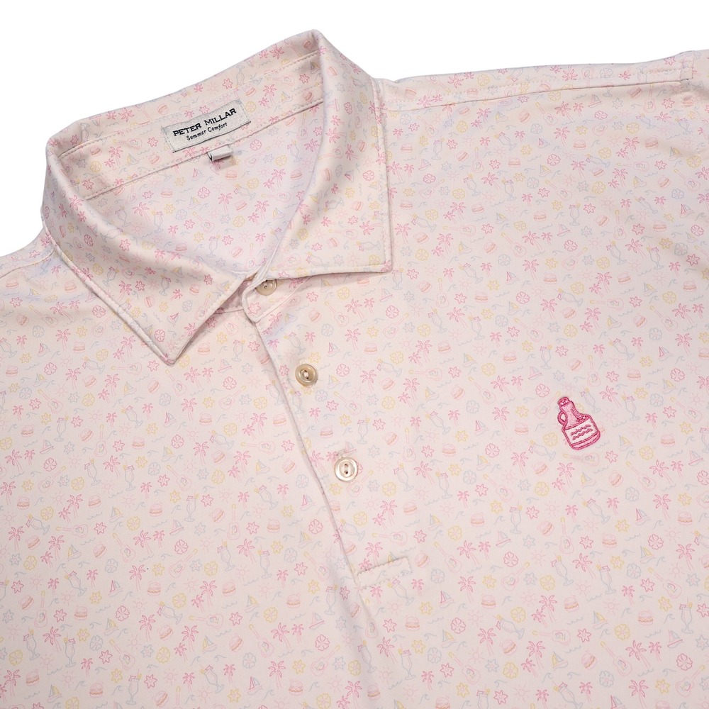 PETER MILLAR Mens XL Summer Comfort Utopia Burger Performance Jersey Golf Polo